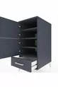 Kronos Chevet 4 étagères 1 tiroir 1 porte Anthracite-Anthracite