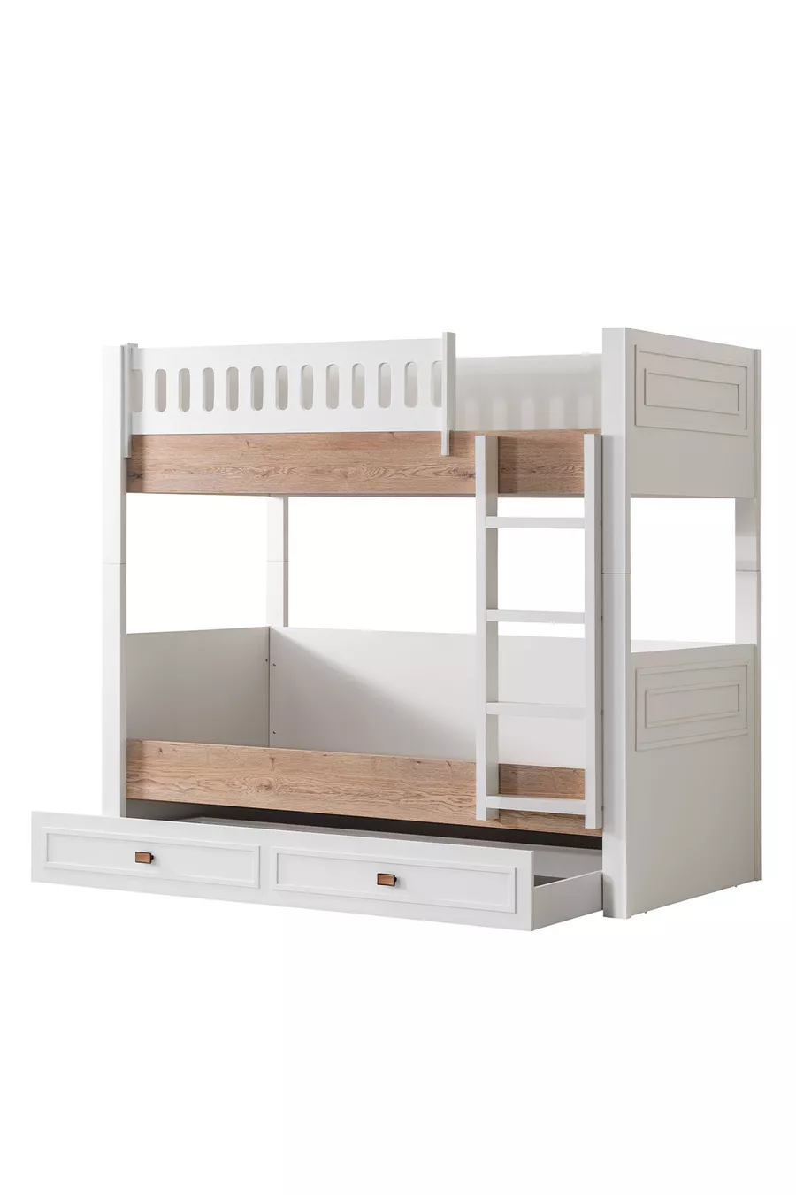 Lits superposés, Lit superposé Zenit avec tiroirs, Armoire à 3 portes, 3 matelas confort