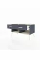 Commode Hyperion 2 tiroirs Anthracite-Pierre de Lune/Anthracite