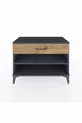 Commode Hyperion à une étagère et un tiroir, anthracite-pin