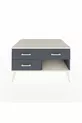 Commode Kronos 3 tiroirs Anthracite-Pierre de lune/Anthracite