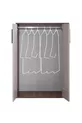 Lit superposé, ensemble chambre jeune Milan avec armoire : lit superposé avec armoire à 3 portes et 2 matelas Comfort