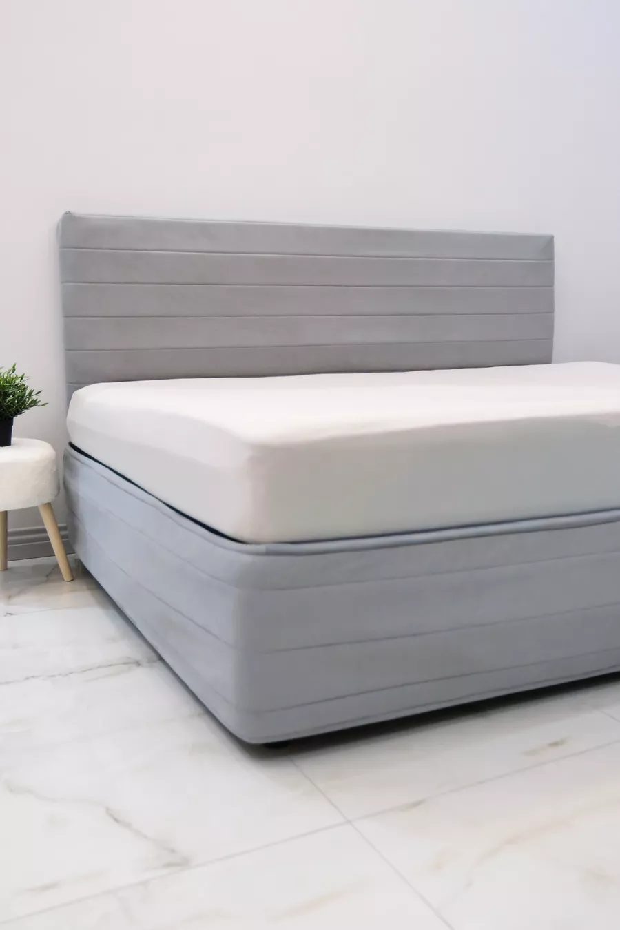 Housse de Tête de Lit pour Lit - Tissu Matelassé Couleur Poney (Options de Taille)