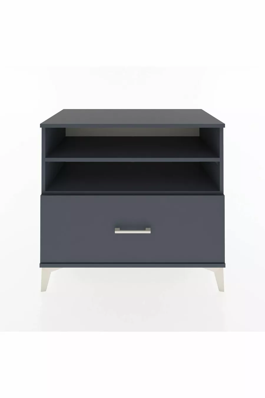 Commode Hyperion 2 étagères 1 tiroir Anthracite-Anthracite