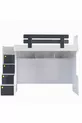 Lit superposé, lit superposé Metris avec table et armoire, 2 matelas Comfort