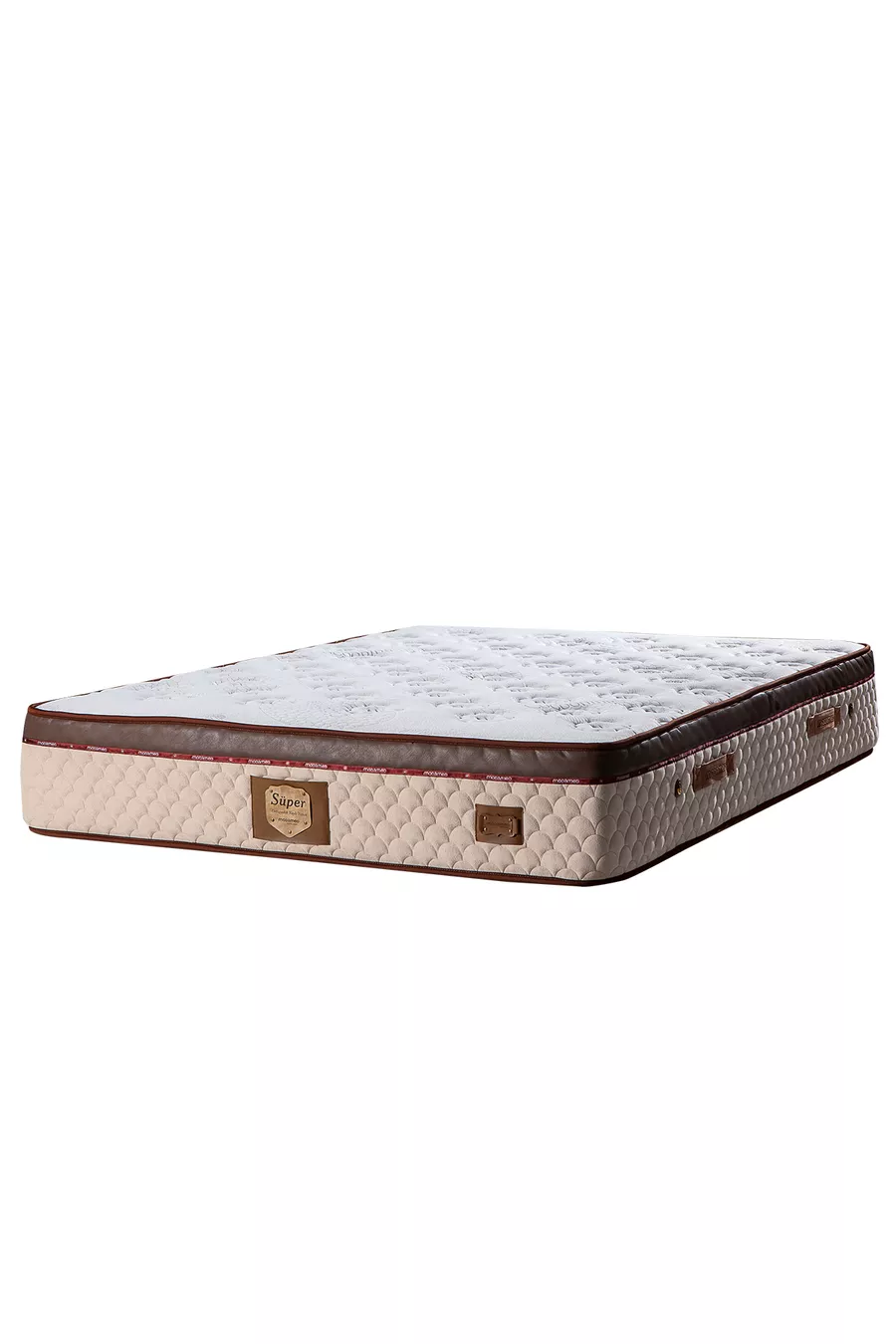 Ensemble Literie Luxueuse Orthopédique Super - Tête de Lit et Sommier - Marron