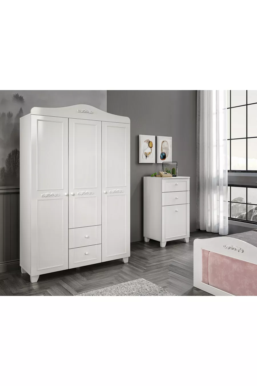 Chambre d'enfant et d'adolescent Tokyo Blanc