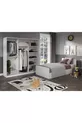 Chambre d'enfant Anemon en MDF pour une personne, 3 pièces - Armoire, bureau, lit en MDF de qualité supérieure