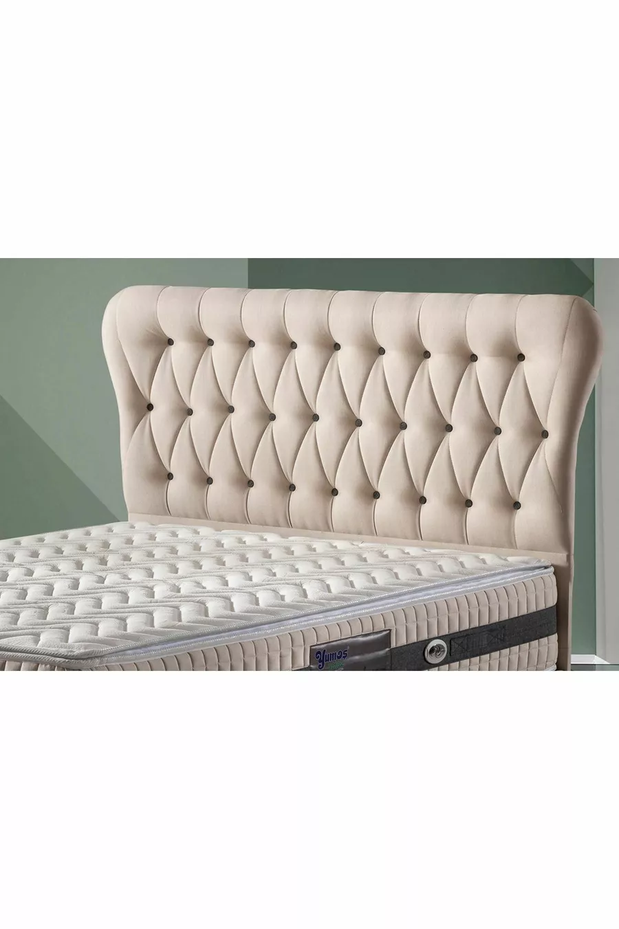 Tête de lit beige Bonita pour lit double cm