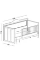 Chambre d'enfant Juliet (Armoire 3 portes + * Montessori + Commode)