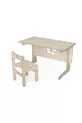 - Chaise et table pour enfants, modulaires, naturelles, organiques, peinturables, portables, design spécial
