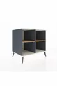 Commode Kronos 2 étagères Anthracite-Pierre de lune/Sapin