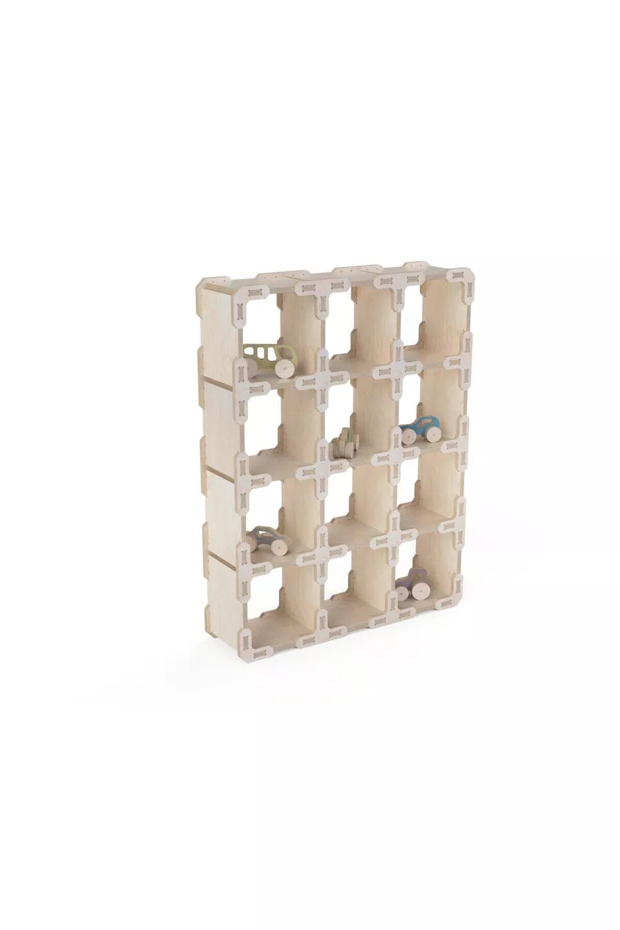 - Étagère cube (nid d'abeille) Étagère murale Montessori en bois naturel