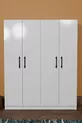 Placard  ARENA BLANC, 4 PORTES, 2 BARRES DE CINTRES, 6 ÉTAGÈRES