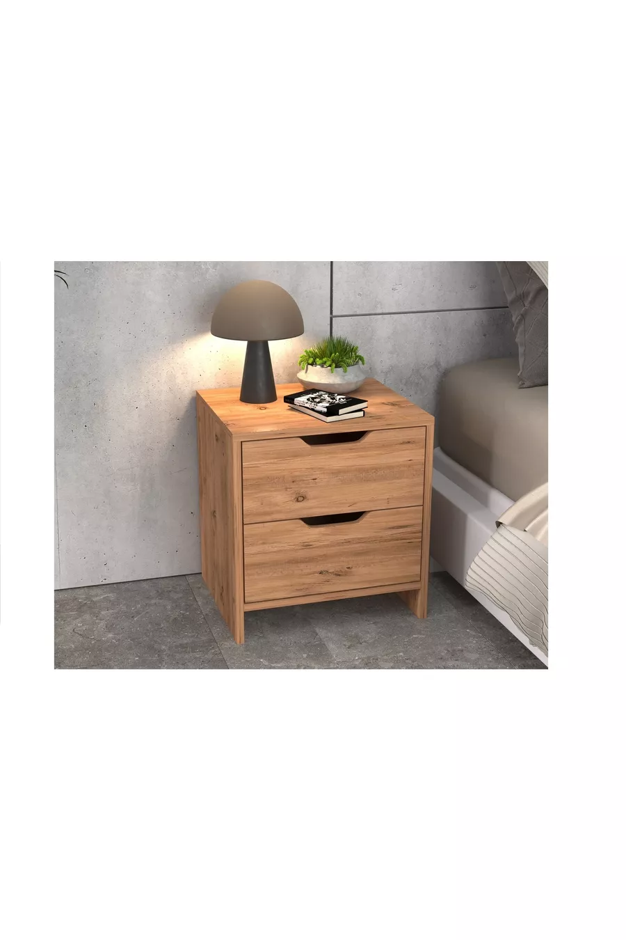 EFES COMMODE, 2 TIROIRS, PIN ATLANTIQUE