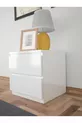 Table de chevet Umut Beyaz cm à 2 tiroirs