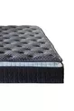 Matelas à ressorts ensachés ultra orthopédique avec soutien lombaire et dorsal, équipé d’un coussin en forme de croissant, ressorts ensachés et tissu en duvet de lapin