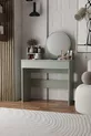 Table de maquillage Harmony à un tiroir (avec miroir rond)