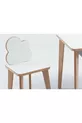 Ensemble Table et Chaises d'Activité pour Enfants en Bois - Motif Nuage, Surface Effaçable à Sec - Avec Tiroir - Rectangulaire