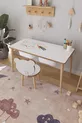 Table d'activité pour enfants avec rouleau de papier à dessin, 1 chaise et tiroir - Panda