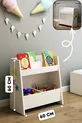 Bibliothèque Polyvalente Pikas Montessori  Cm Blanc en Aggloméré Classique  Cm