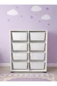 Armoire de Jouets Polyvalente à 8 Tiroirs et Unité de Rangement – Organisateur de Chambre d’Enfant avec ÉTIQUETTE CADEAU