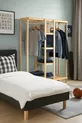 Armoire ouverte en bois avec 2 tringles  cm Armoire polyvalente en bois de pin massif à  %