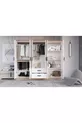 Armoire Bianca à 6 portes et 2 tiroirs, grande armoire & penderie, pin Atlantique & blanc