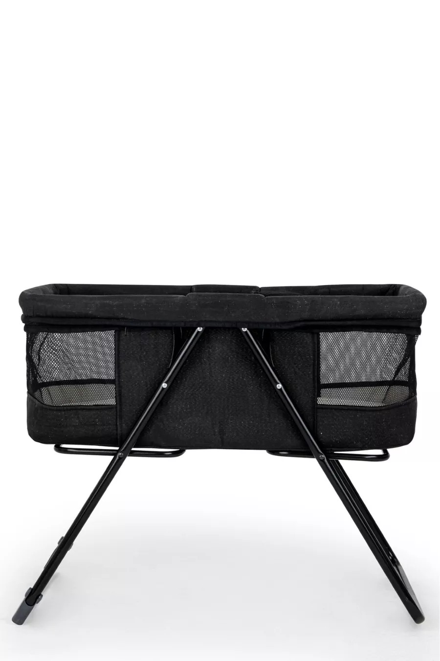 Panier de lit portable pour maman avec filet lavable, fermeture éclair, fonction lit et balancement, couleur anthracite