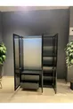 Armoire modulable Esla avec 3 portes vitrées,  % MDF (installation incluse)