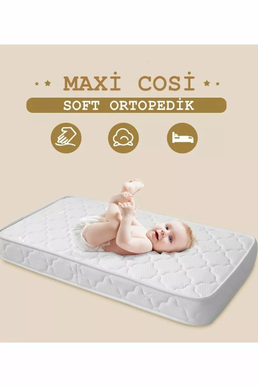 Matelas à ressorts orthopédique Maxi Cosi Sweet Cotton Cm Matelas à ressorts orthopédique de luxe Cotton