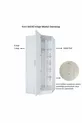 Rani  Module d'Angle Armoire 1 Porte avec 6 Étagères et Penderie Unité d'Angle Complémentaire Blanche