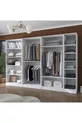 Rani  Armoire Spacieuse Armoire à Vêtements 7 Portes  Étagères 3 Penderies Armoire Modulaire Blanche