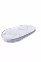 Lit de parc ovale pour maman avec tissu en bambou, mousse sans ressort, cm