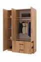 Armoire Yaman Çam à 3 portes et 2 tiroirs - Garde-robe