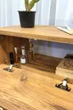 Table de chevet moderne avec étagère et couvercle rabattable, organiseur de chambre à coucher, table d'appoint avec pieds en bois