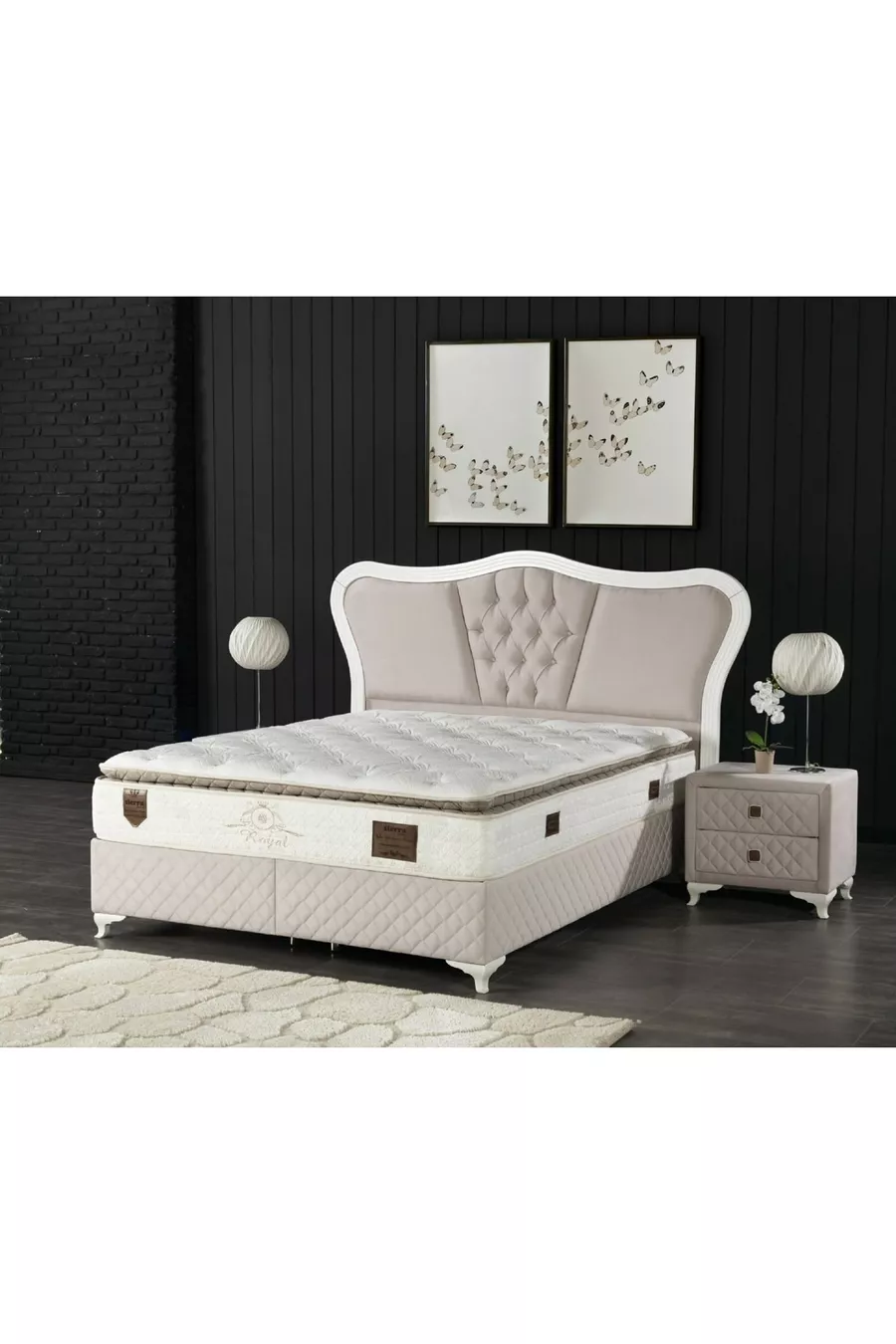 Matelas ultra orthopédique avec rembourrage complet en plume de lapin Luvita