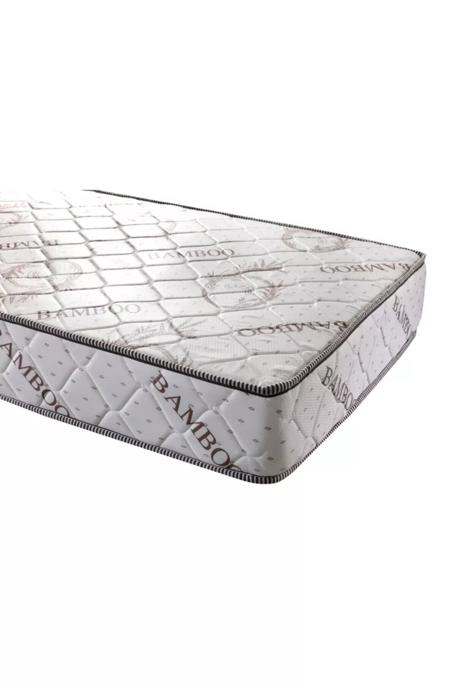 Matelas à ressorts ortopédique doux avec motif bambou Pooly * Matelas pour bébé à ressorts