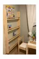Bibliothèque Montessori en bois pour enfant, bibliothèque éducative