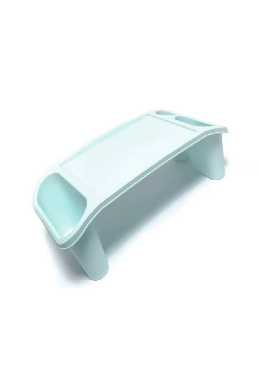 Bureau de loisir en plastique, table pour ordinateur portable, bleu
