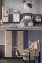 Arda Genç & Ensemble Chambre d'Enfant Pin Atlantique / Bleu Foncé