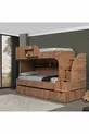Lits superposés, Lit superposé Aura avec tiroirs - 3 matelas confort