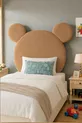Tête de lit, peluche marron clair, tête de lit simple, tête de lit en peluche Mickey Mouse