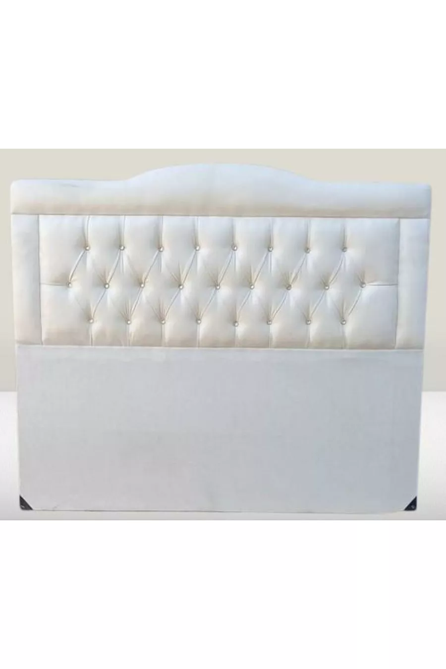 Titre DK Double Taille 'Plume de poulain' Crème Tissu Rembourré Fait Main