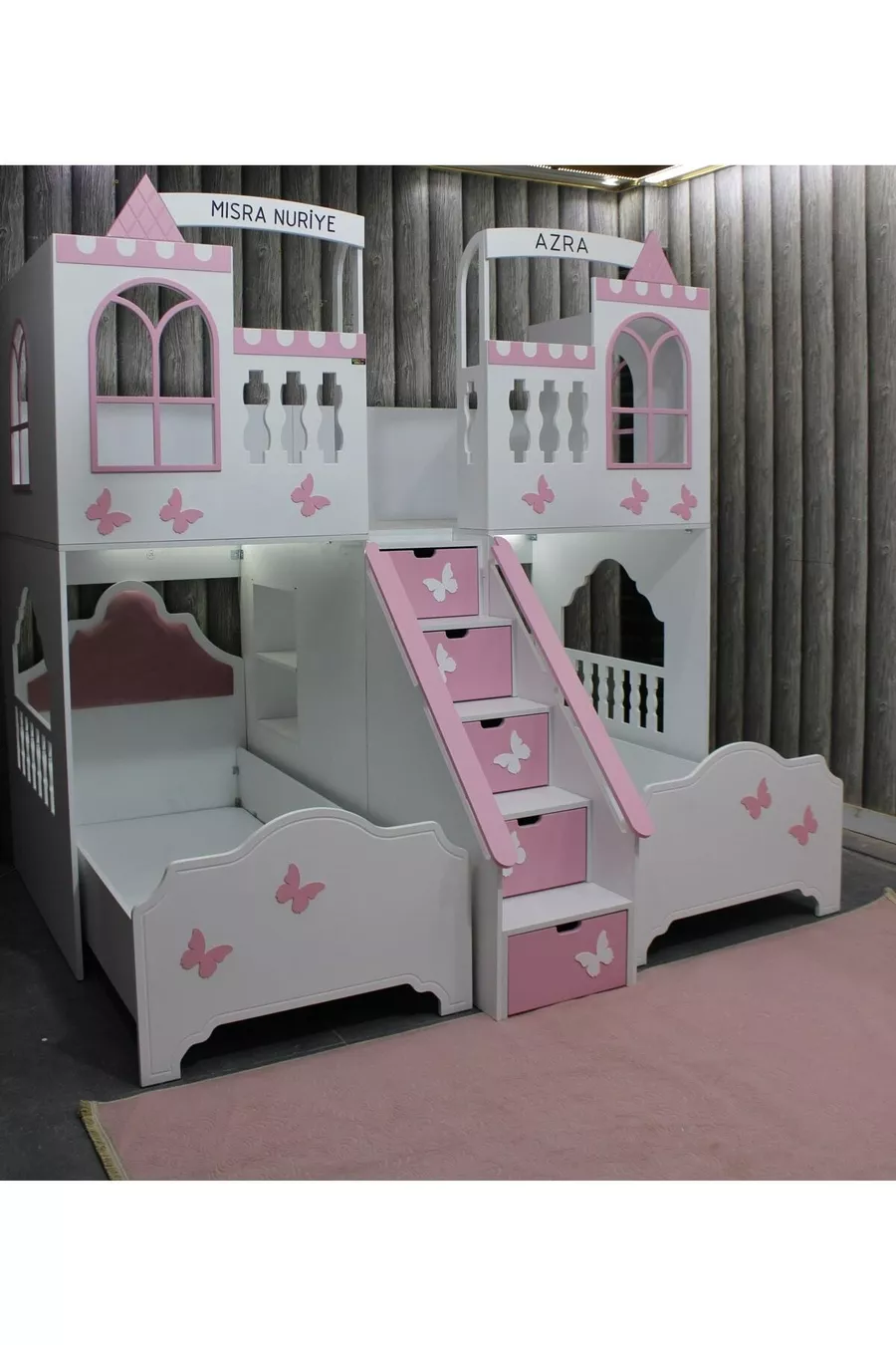 Lit superposé modulaire Papillon Aire de jeux