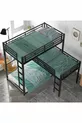 Lit superposé moderne pour trois personnes, design moderne