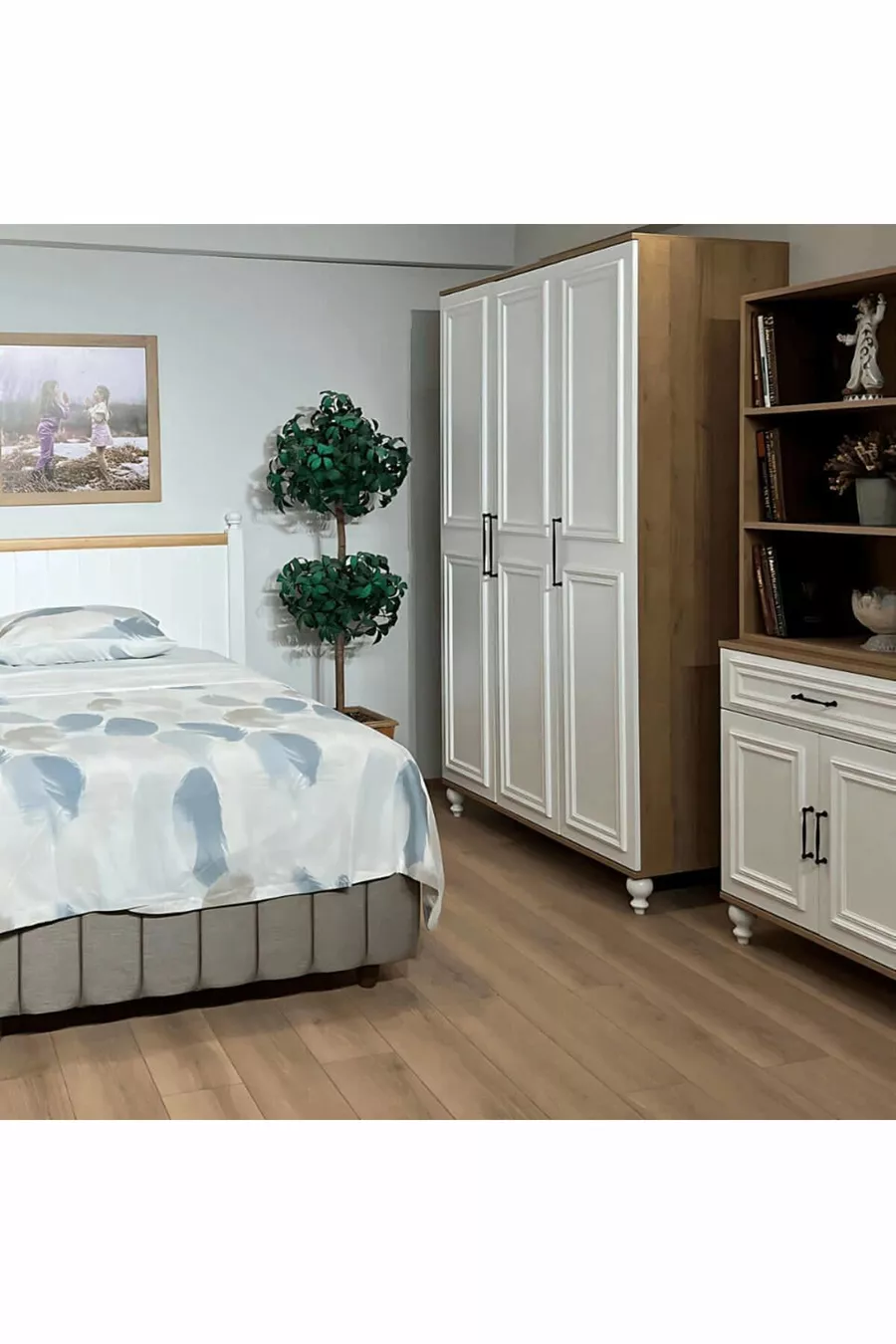 Armoire Sicile 3 portes avec tiroirs