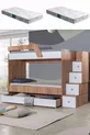 Lits superposés, Lit superposé triple avec échelle + 2 matelas confort
