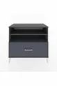Commode Hyperion 2 étagères 1 tiroir Anthracite-Anthracite