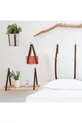 Ensemble de chambre moderne Lit avec sommier et tête de lit + 2 chevets muraux Type hôtel 4 pièces